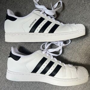 Adidas Originals Superstar Classic White/Black 9.5 US Mens/10.5 Womens, Worn 1X